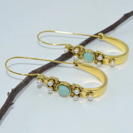 Antique Bohemian Style Earrings - Vintage Crystal Statement Jewelry