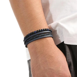 Classic High Quality Leather Bracelet - Braided Men's Statement Design