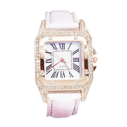 Classic Fashionable Square Watch - Sapphire Crystal Luxury Timepiece