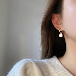 Simple Square Stone Earrings - Elegant Minimalist Jewelry