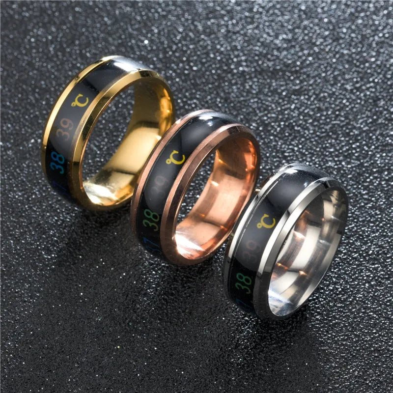Sensor Body Temperature Ring - Smart Health Monitoring Jewelry