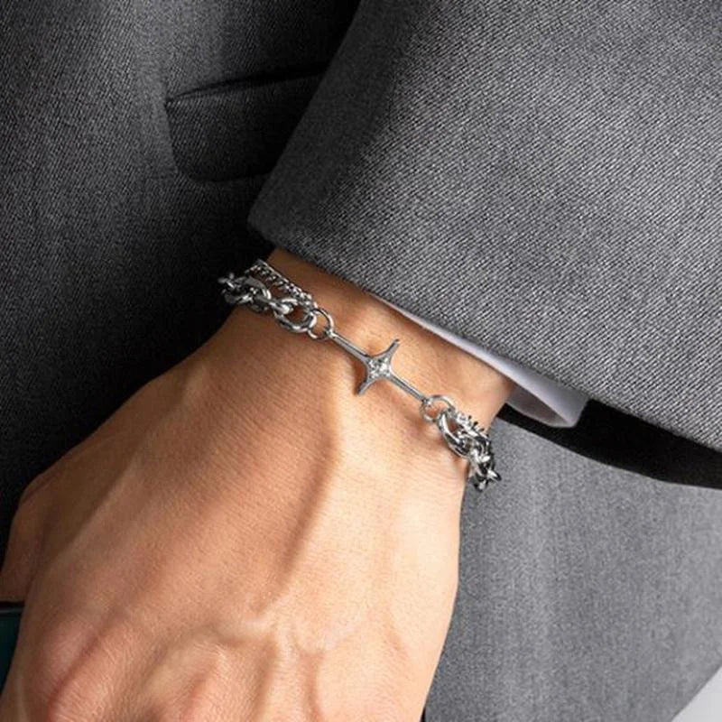 Six-Pointed Star Bracelet - Minimalist Symbolic Jewelry