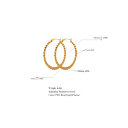 Golden Big Hoop Earrings - Luxury Statement Jewelry