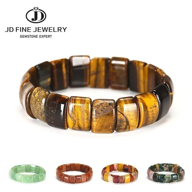 Natural Stone Energy Bracelet - Gemstone Healing Beaded Style