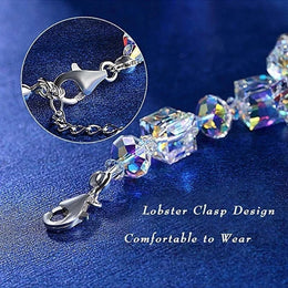 Cube Crystal Bracelet - Minimalist Sparkle Jewelry
